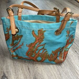 Sakroots Stylish Blue and Brown Shoulder Bag